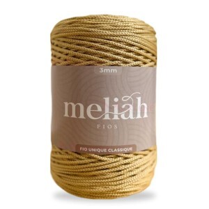 Fio unique classique 3mm Meliah cor gergelim com 500g/300m
