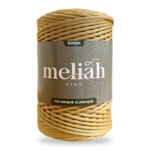 Fio unique classique 5mm Meliah cor gergelim com 500g/185m