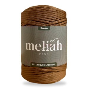 Fio unique classique 5mm Meliah cor cookie com 500g/185m