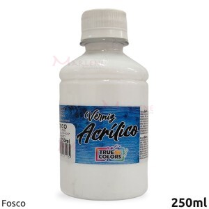 Verniz acrílico fosco com 250 ml True Colors