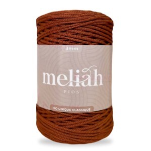 Fio unique classique 3mm Meliah cor cacau com 500g/300m