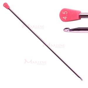 Agulha de crochê tunisiana nº4,5 27cm