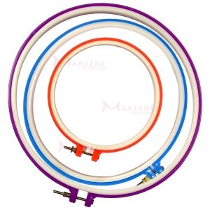 Kit bastidores plásticos para bordado tamanhos 15/25/29cm Westpress.