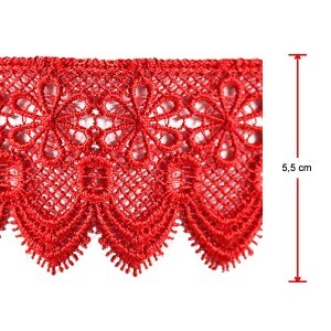 Renda guipir bico CHL-133-55 13,70M