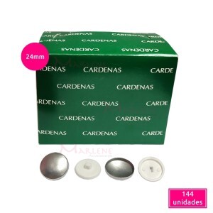 Botão para forrar (Bombê) 24mm Cardenas caixa com 144 unidades