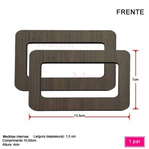 Alça mdf retangular 