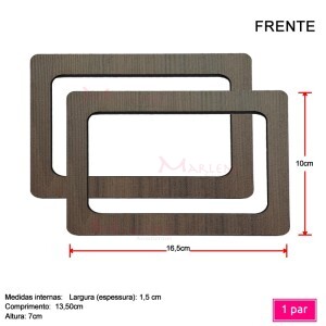 Alça mdf retangular 