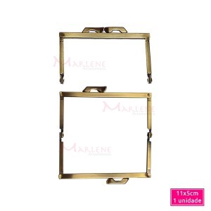 Armação para bolsa 11x5cm ouro velho