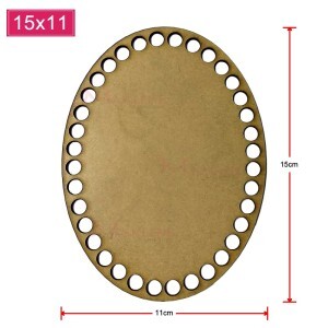 Base mdf oval 15X11cm para crochê