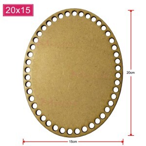 Base mdf oval 20X15cm para crochê