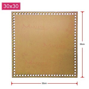Base mdf quadrada 30x30cm para crochê