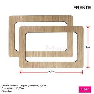 Alça mdf retangular 