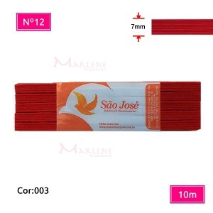 Elástico São José nº12 7mm com 10m colorido