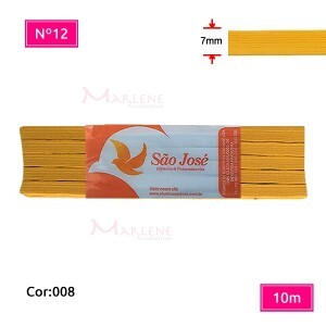 Elástico São José nº12 7mm com 10m colorido