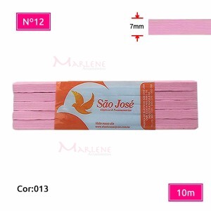 Elástico São José nº12 7mm com 10m colorido