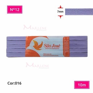 Elástico São José nº12 7mm com 10m colorido
