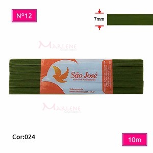 Elástico São José nº12 7mm com 10m colorido