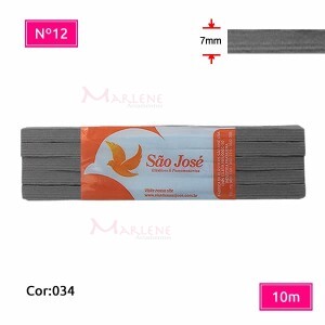Elástico São José nº12 7mm com 10m colorido
