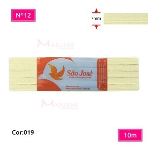 Elástico São José nº12 7mm com 10m colorido