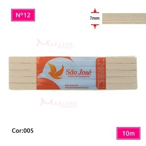 Elástico São José nº12 7mm com 10m colorido