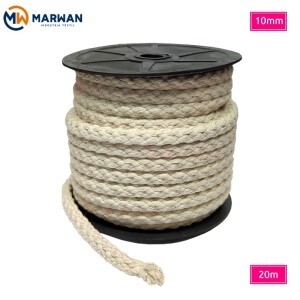 Cordão de algodão crú 10mm Marwan com 20m