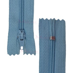 Zíper de nylon fino 20cm unidade