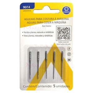 Agulha nº14 universal Milward 2020 para máquina de doméstica