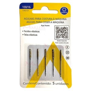 Agulha ponta bola nº16 Milward 2050 para máquina de doméstica