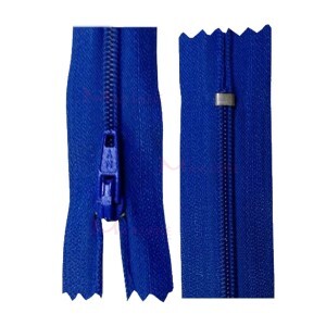 Zíper de nylon fino 30cm unidade