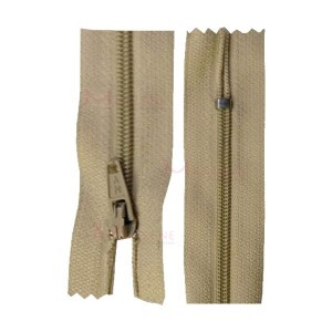 Zíper de nylon fino 30cm unidade