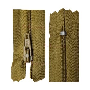Zíper de nylon fino 40cm unidade
