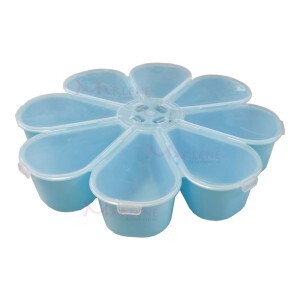 Estojo margarida Azul bebê com 8 divisórias