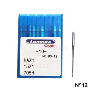 Agulha nº12 para máquina doméstica