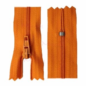 Zíper de nylon fino 40cm unidade