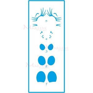 Stencil STP 17X6,5cm Litoarte