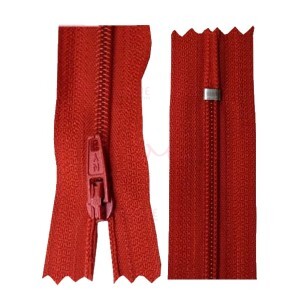 Zíper de nylon fino 60cm unidade