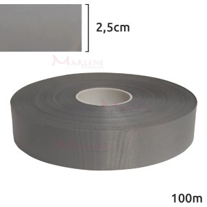 Fita refletiva 2,5cm cinza fluorescente com 100m