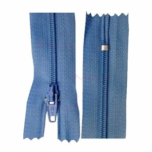 Zíper de nylon fino 60cm unidade