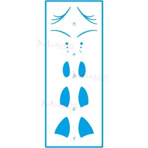 Stencil STP 17X6,5cm Litoarte