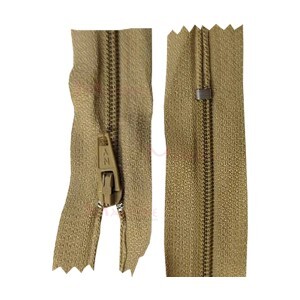 Zíper de nylon fino 60cm unidade