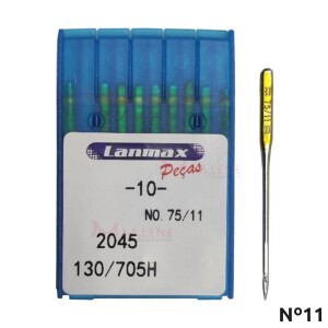 Agulha ponta bola nº11 2045 especial para máquina doméstica