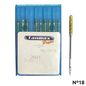 Agulha ponta bola nº18 2045 especial para máquina doméstica