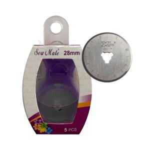 Kit Lâmina refil 28mm com 5 unidades no estojo