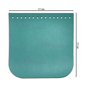 Tampa para bolsa de tricô ou crochê em corino 17x17cm