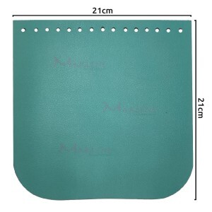 Tampa para bolsa de tricô ou crochê em corino 21x21cm