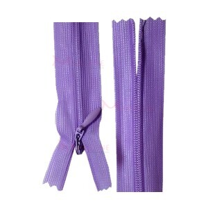 Zíper de nylon invisível 40cm unidade