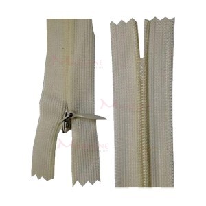 Zíper de nylon invisível 40cm unidade
