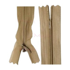 Zíper de nylon invisível 40cm unidade