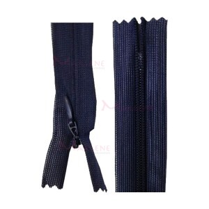 Zíper de nylon invisível 50cm unidade