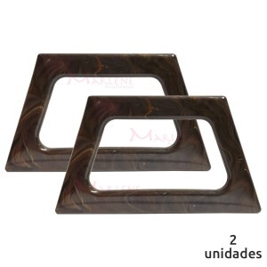 Alça para bolsa trapézio cor trataruga mesclada 7709 com 1 par